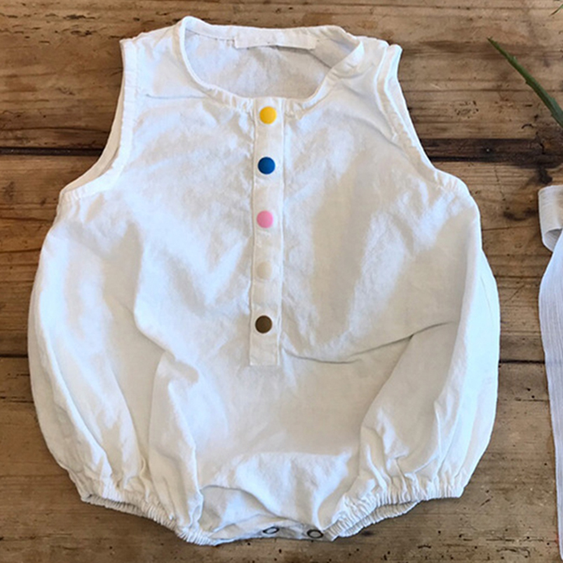 Linen Cotton Boys Romper Summe - đánh giá và giá Baby Summer Linen Sleeveless Jumpsuit