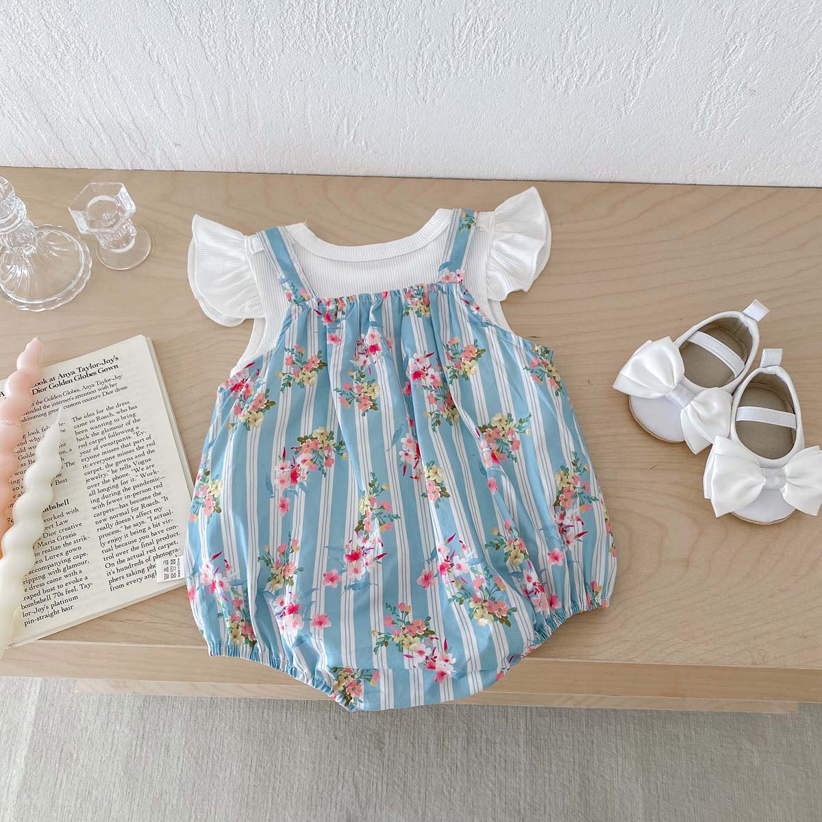 2PCS Newborn Clothes Baby Girl - đánh giá và giá Newborn Baby Girl Romper Floral