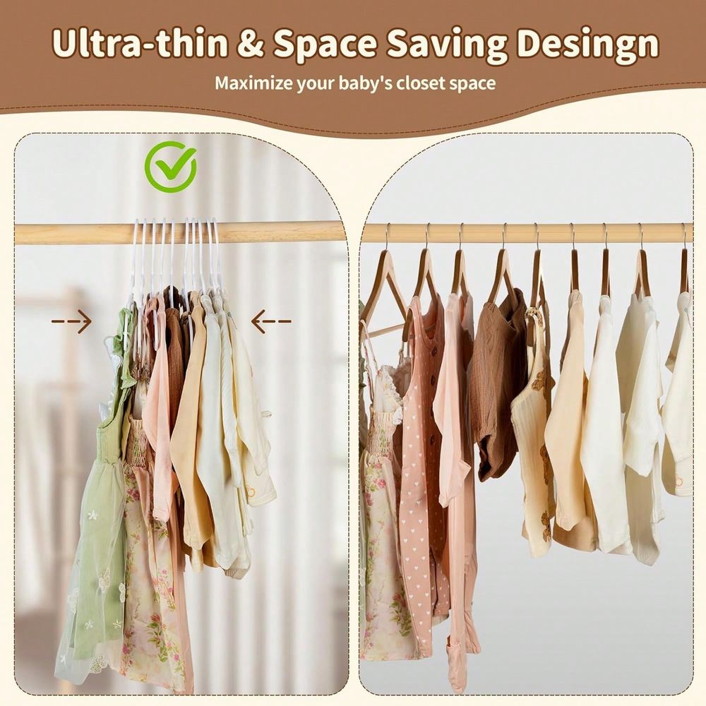 70 100 Pack Kids Hangers Plast - đánh giá và giá Baby Clothes